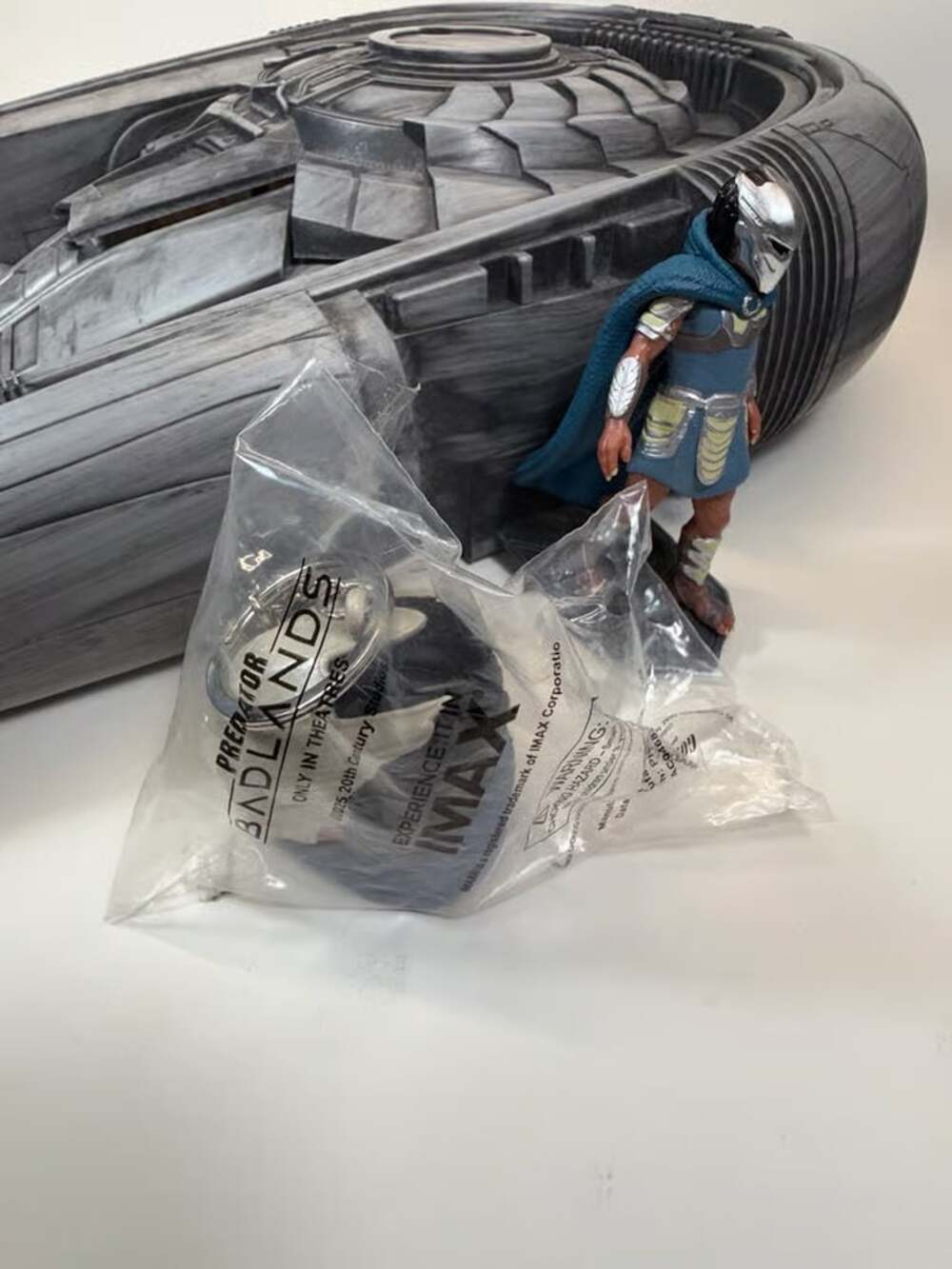 NEW Regal Predator Badlands 2025 Popcorn Bucket AND a Promotional IMAX Keychain